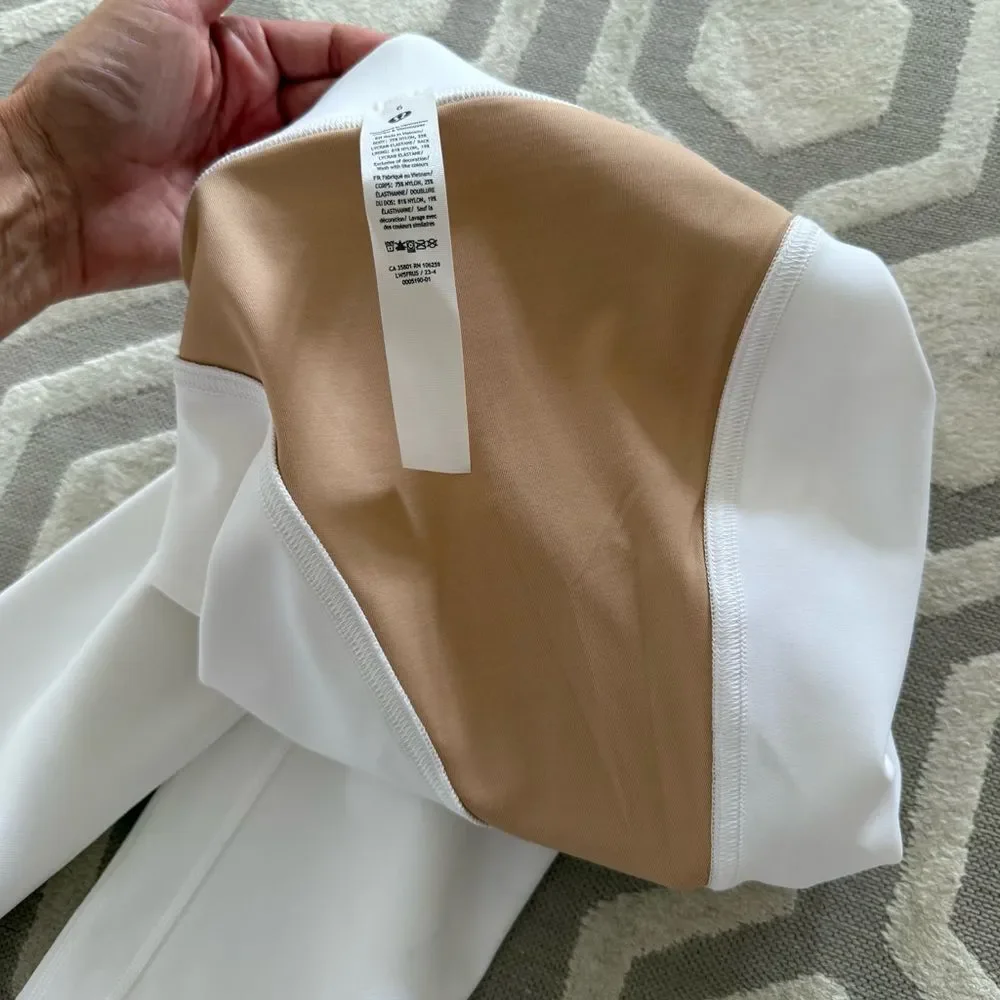 Lululemon Wunder Train Aerobic High-Rise Tight 25 Twill White 6 NWOT